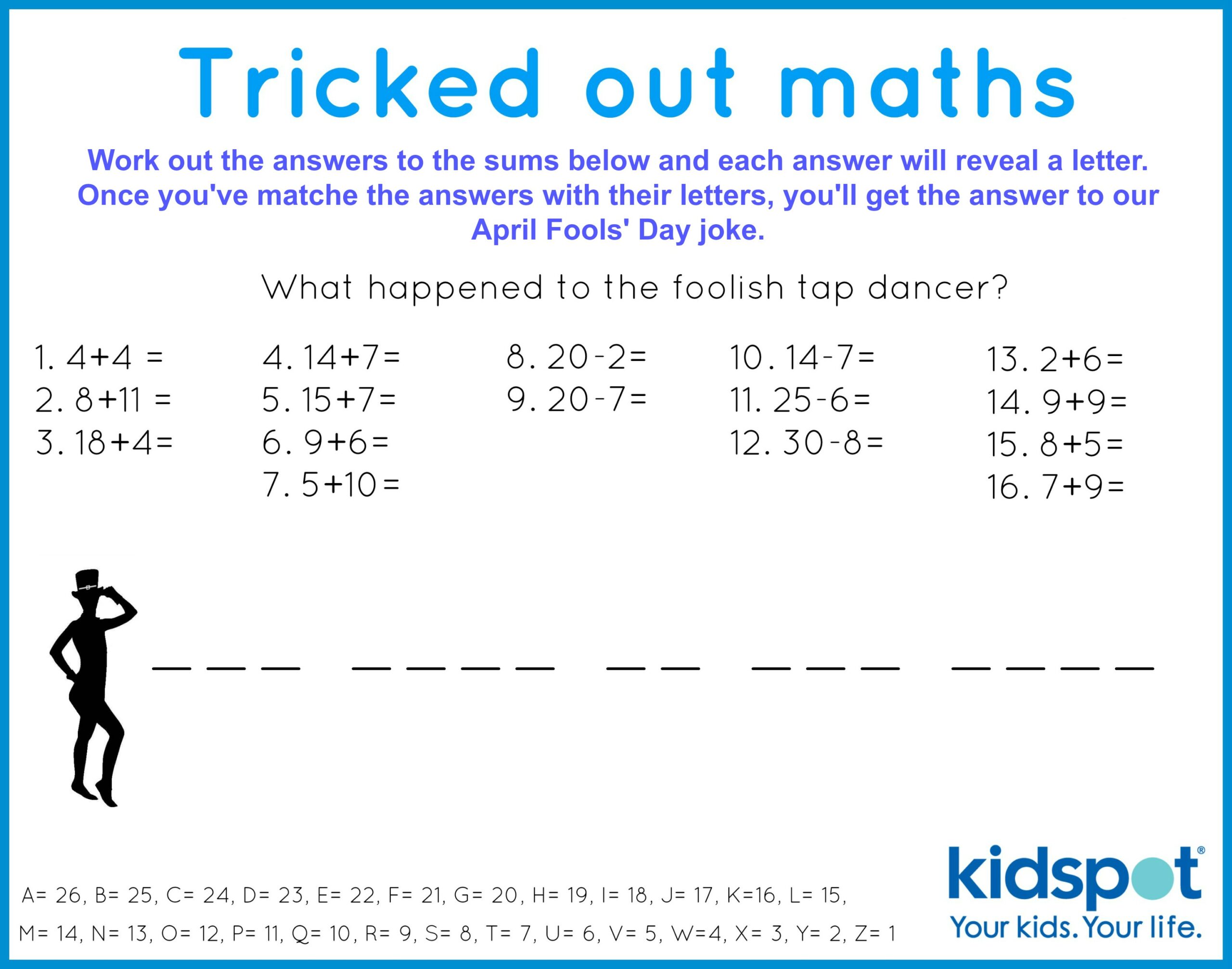 Maths FREE Printable April Fools Day Maths FREE Printable April Fools Day