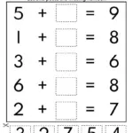 Missing Addends Worksheets Kindergarten 2nd Grade Math PDF Etsy