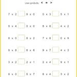 Multiplication Comparisons Within 100 With Answers