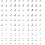 Multiplication Drills 12s Worksheet Download