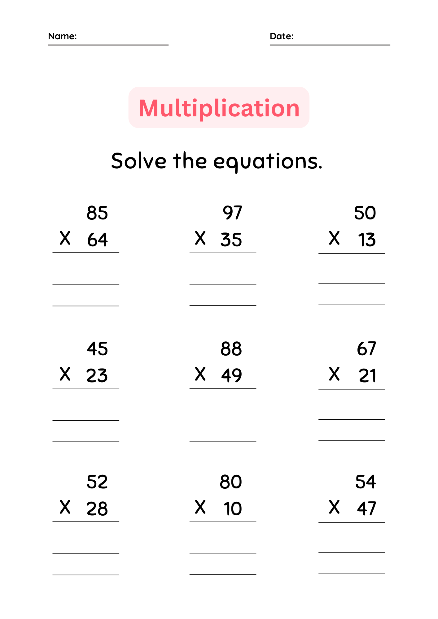 fluency multiplication worksheets fluency multiplication worksheets