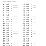 Multiplication Facts Worksheets Understanding Multiplication To 10x10