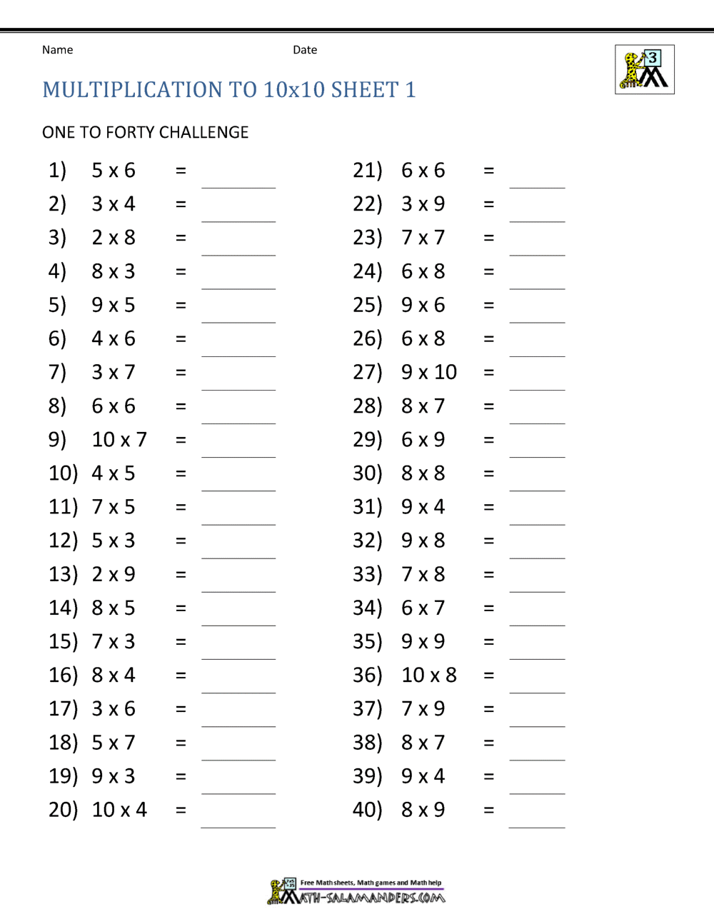 Multiplication Facts Worksheets Understanding Multiplication To 10x10 Multiplication Facts Worksheets Understanding Multiplication To 10x10