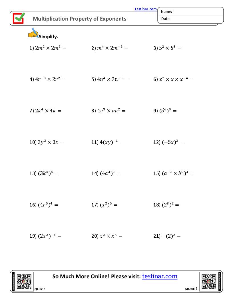 Multiplication Property Of Exponents Worksheets Worksheets Library Multiplication Property Of Exponents Worksheets Worksheets Library