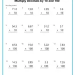 Multiplying Decimals Worksheets