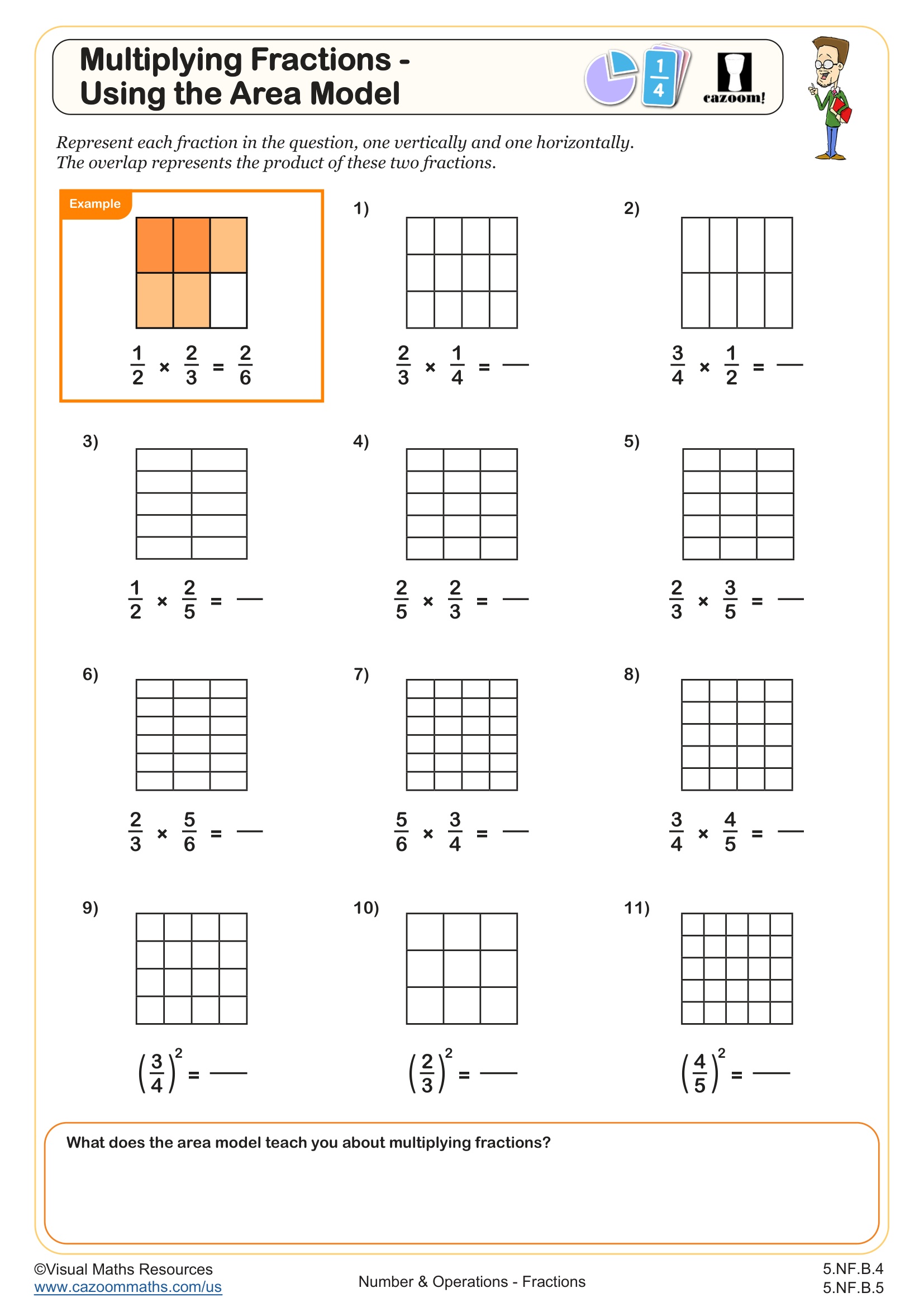 multiplication fractions worksheets