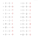 Multiplying Fractions Worksheet