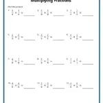 Multiplying Fractions Worksheets