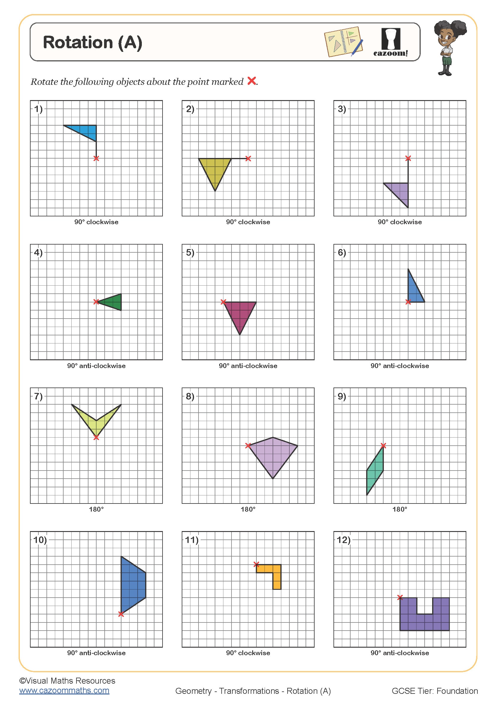 Rotation A Worksheet Fun And Engaging PDF Worksheets