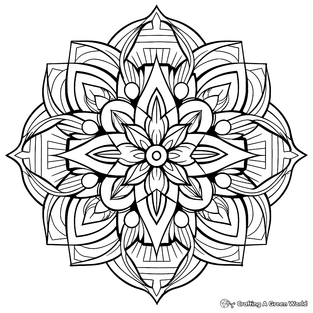 geometry coloring worksheet