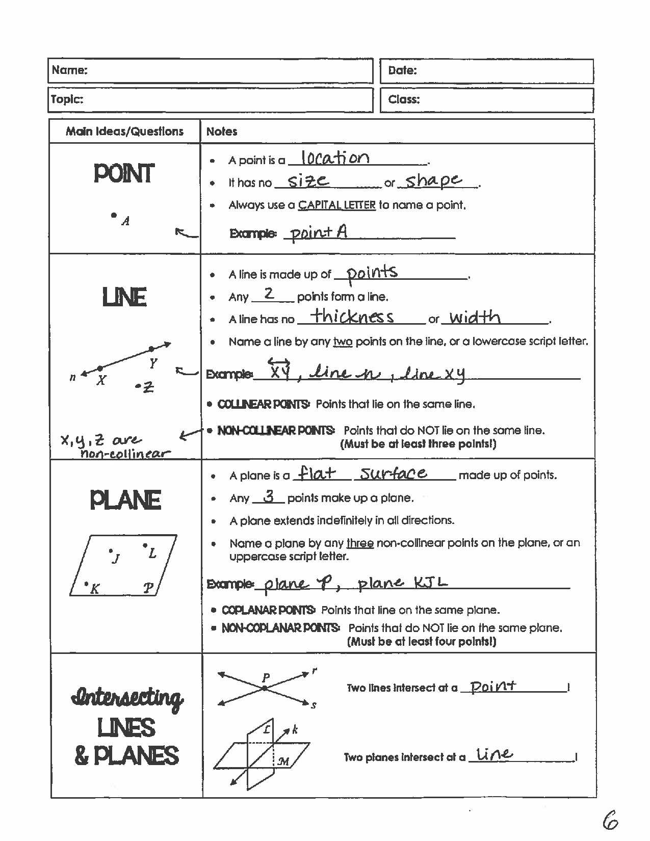 SOLUTION Points Lines And Planes Worksheet Studypool Worksheets Library SOLUTION Points Lines And Planes Worksheet Studypool Worksheets Library