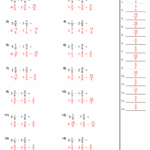Subtracting Fractions with Regrouping Worksheet Download