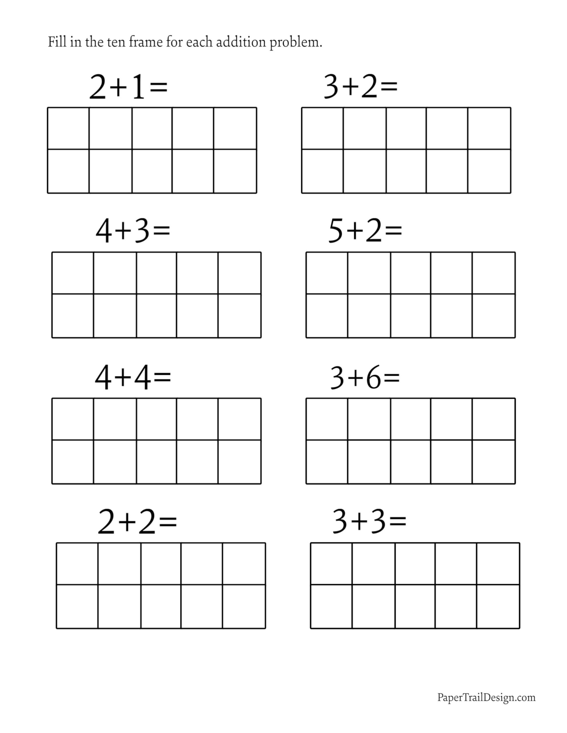 Ten Frame Printables Paper Trail Design Worksheets Library Ten Frame Printables Paper Trail Design Worksheets Library