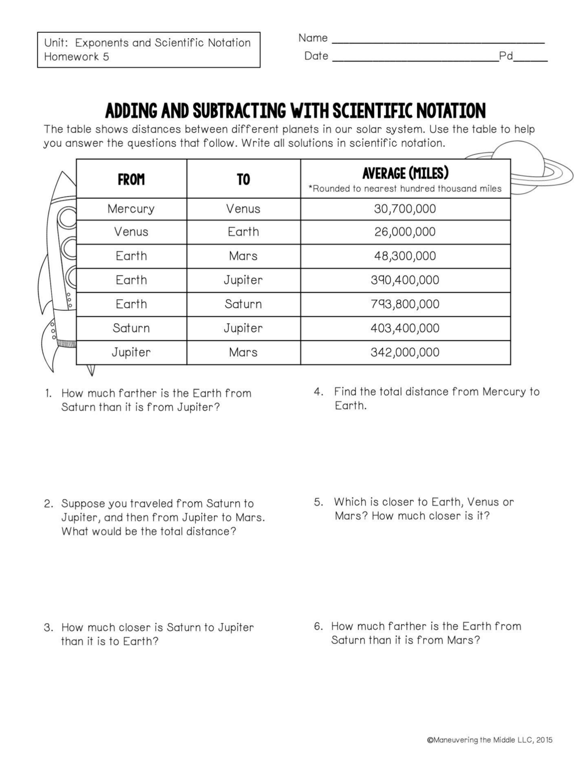 scientific notation addition and subtraction worksheet scientific notation addition and subtraction worksheet