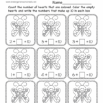 Valentine s Day Math Worksheet Free Printable PDF