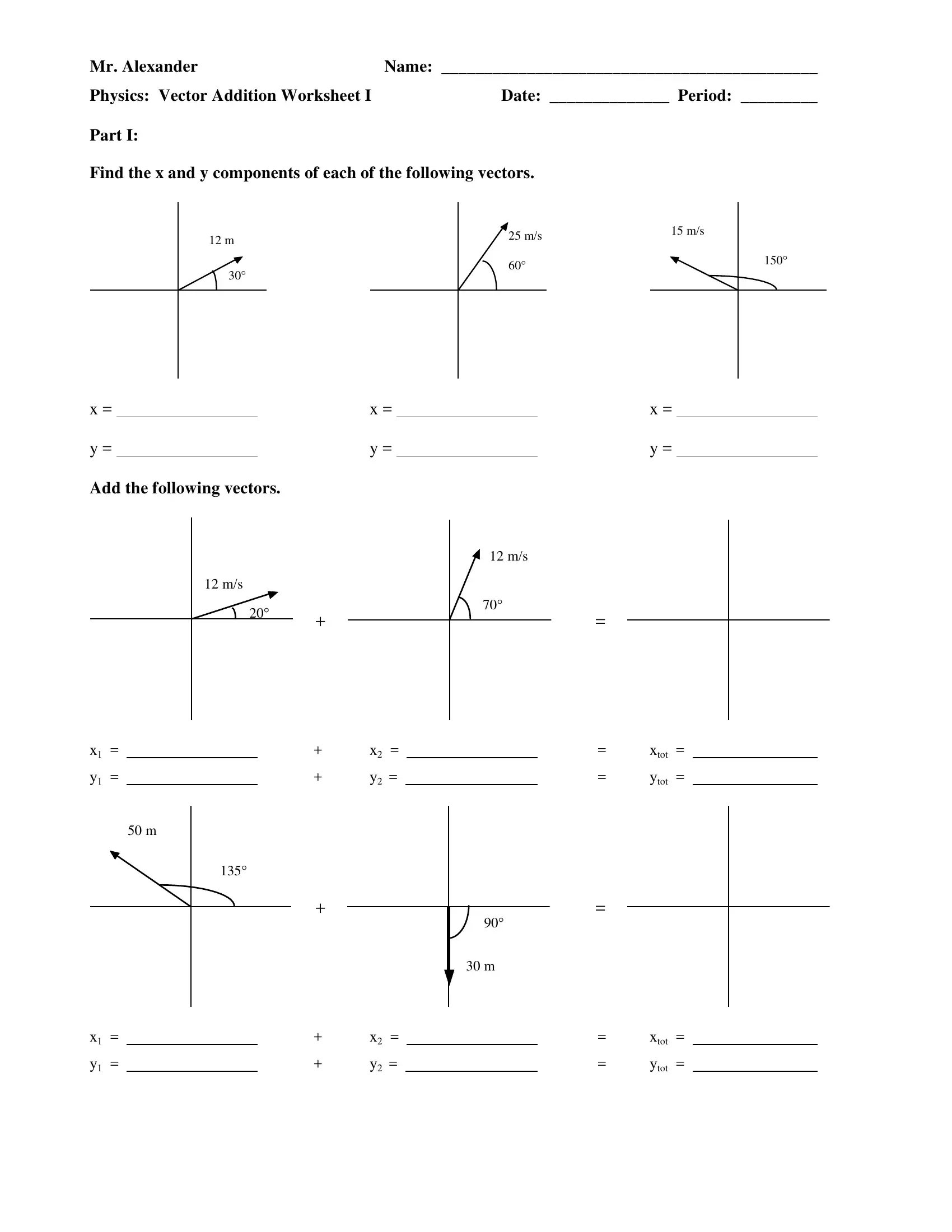Vectors Addition Worksheet PDF Form FormsPal Vectors Addition Worksheet PDF Form FormsPal