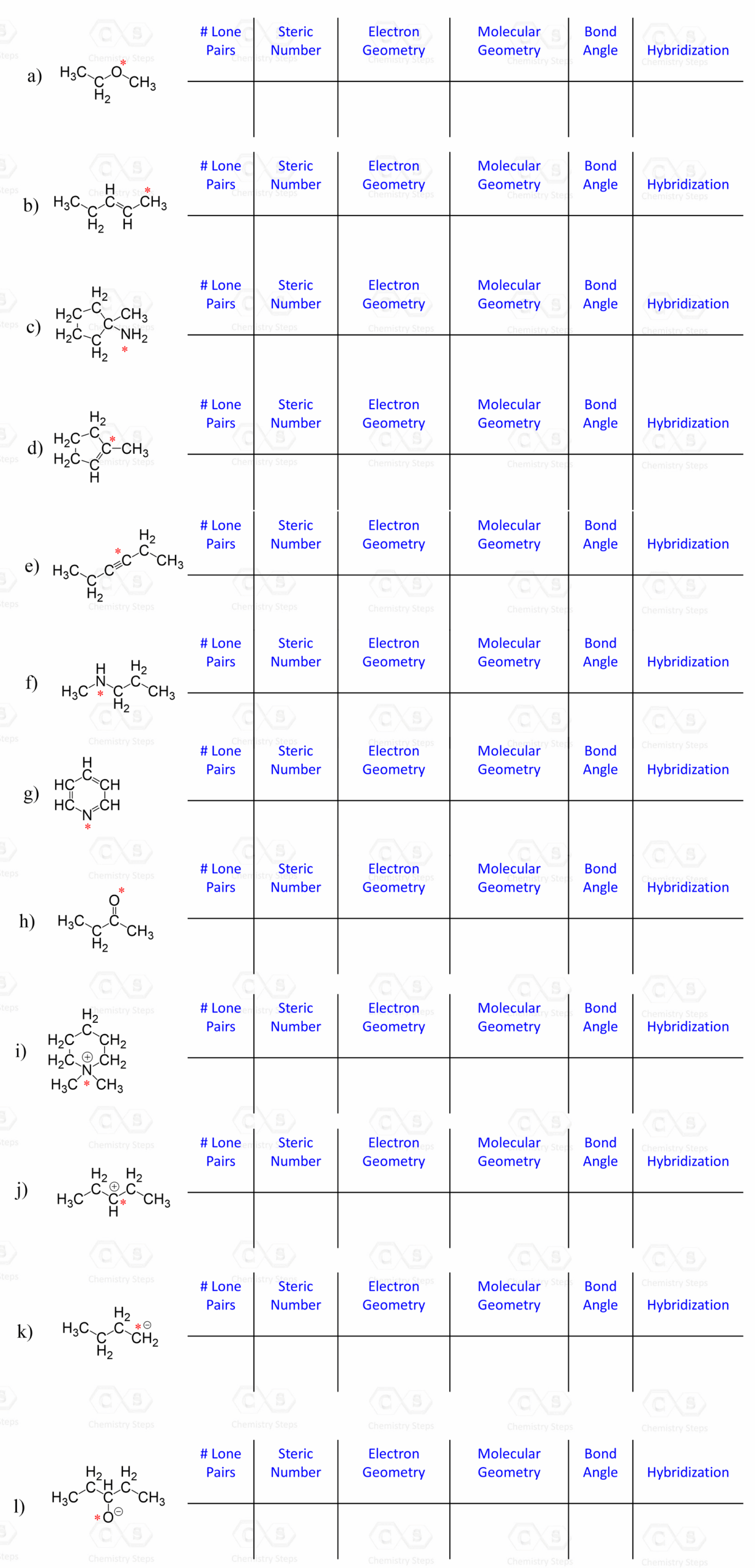 molecular geometry worksheet molecular geometry worksheet
