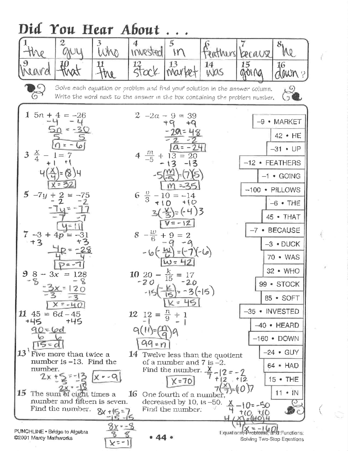 did you hear about math worksheet did you hear about math worksheet